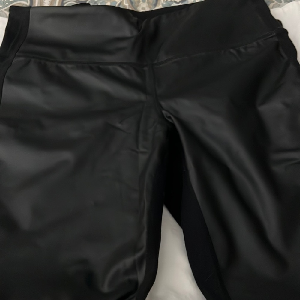 Athleta leather-like leggings